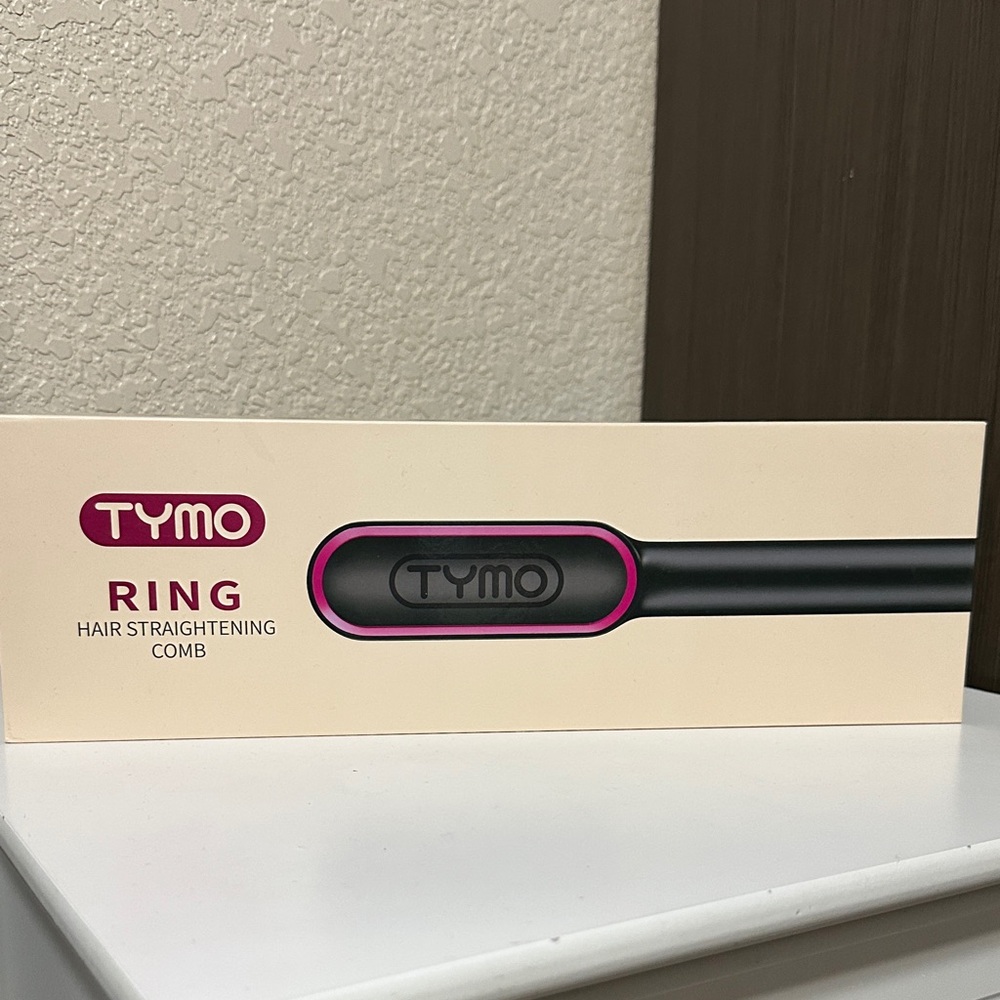 TYMO Hair Straightening‎ Comb - Black and Pink